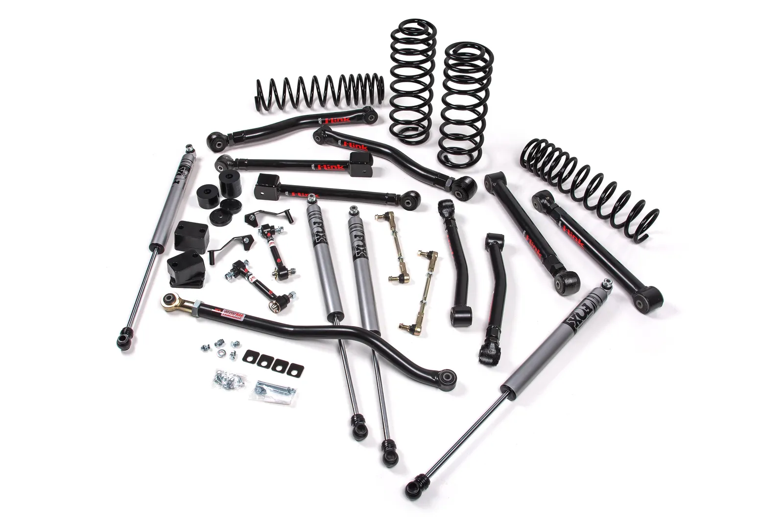 Fox 4WD Suspension 18-21 Jeep Wrangler JL J-Krawl 3.5in 4Dr w/Fox 3.0 Race Series IBP Shocks HD Rate Coils